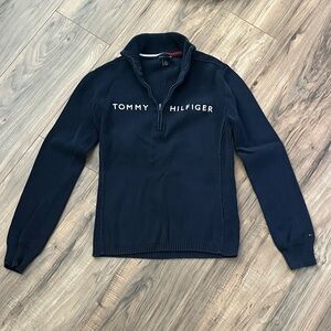 Tommy Hilfiger Navy Zip-Up Sweater